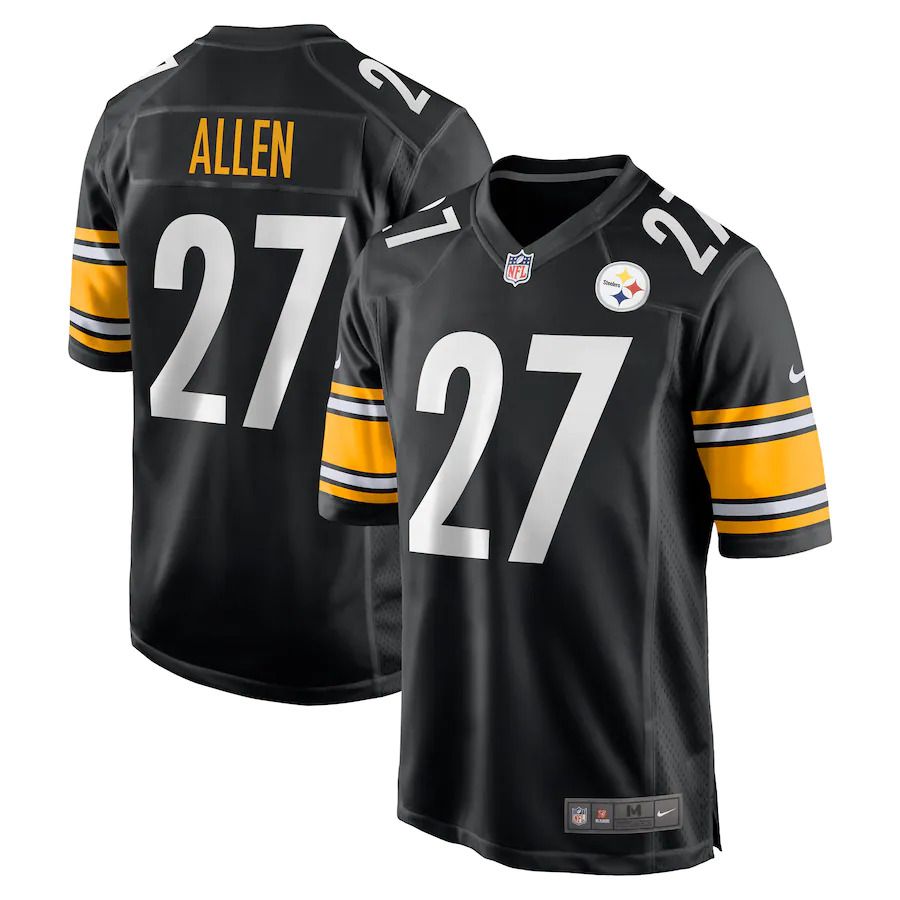 Men Pittsburgh Steelers #27 Marcus Allen Nike Black Game NFL Jersey->pittsburgh steelers->NFL Jersey